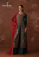 AJULD-08 Embroidered Spun Raw Silk Unstitched 3 Pcs