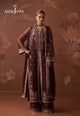 AJULD-07 Embroidered Poly Net Unstitched 3 Pcs