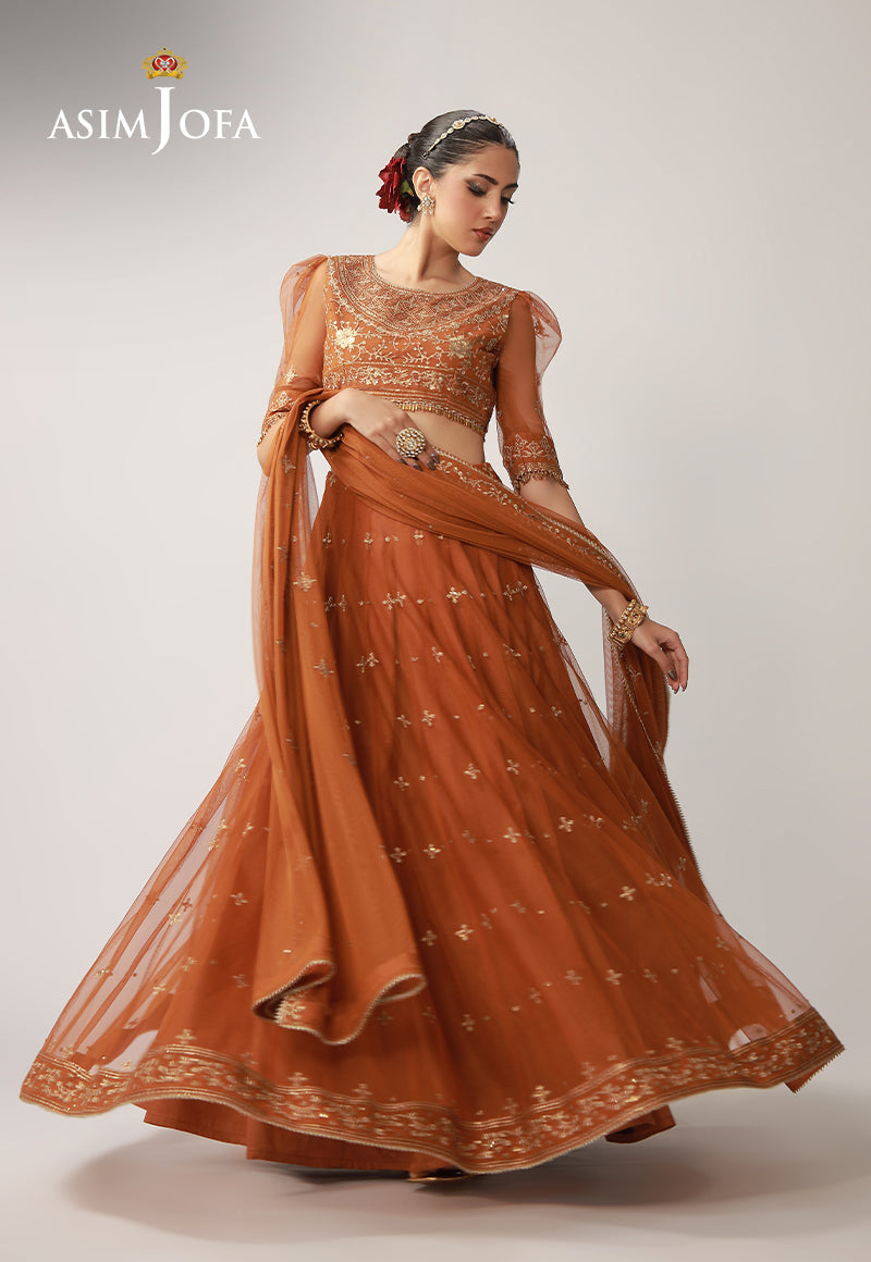 AJULO-01 Embroidered Net Unstitched 3 Pcs