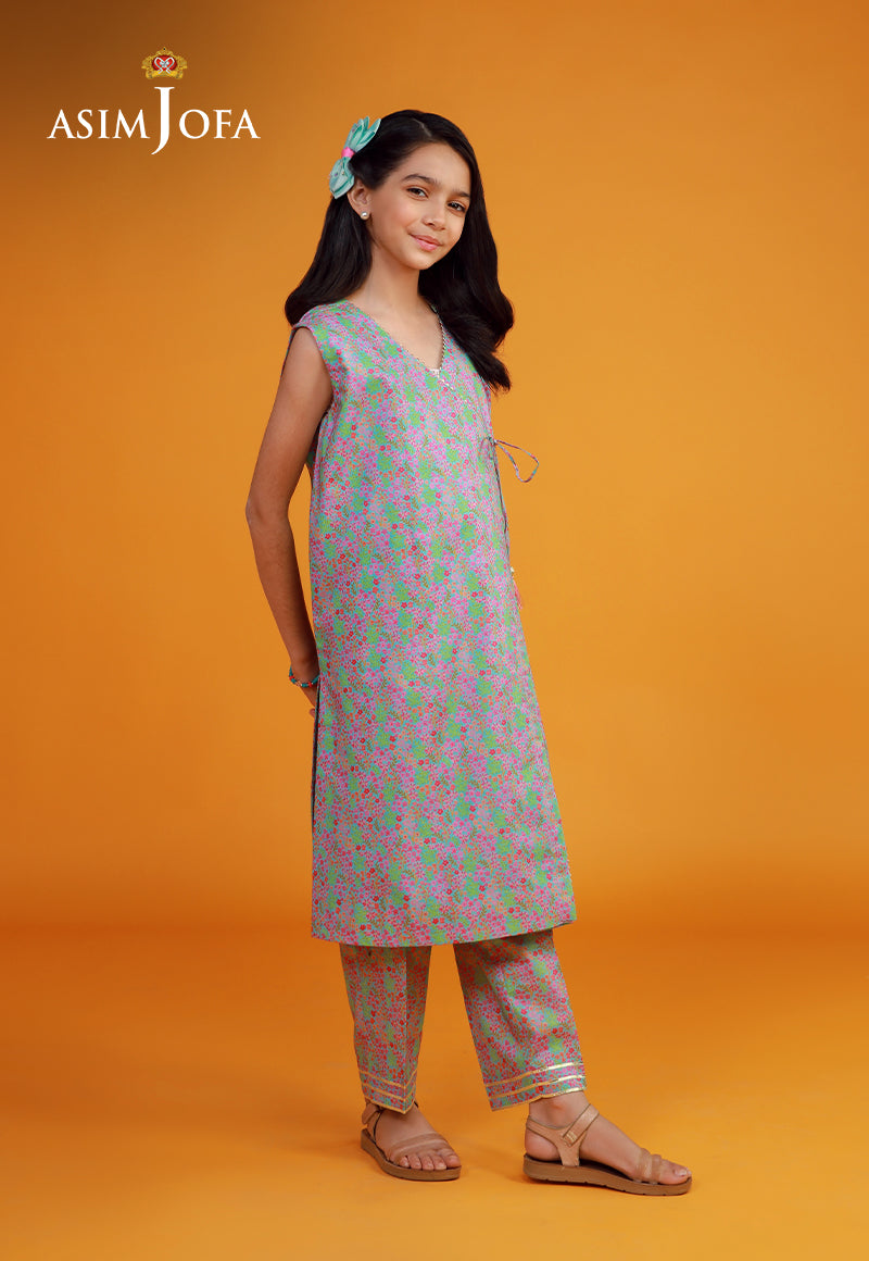 AJKP-02 STITCHED PRINTED CAMBRIC 2 PCS