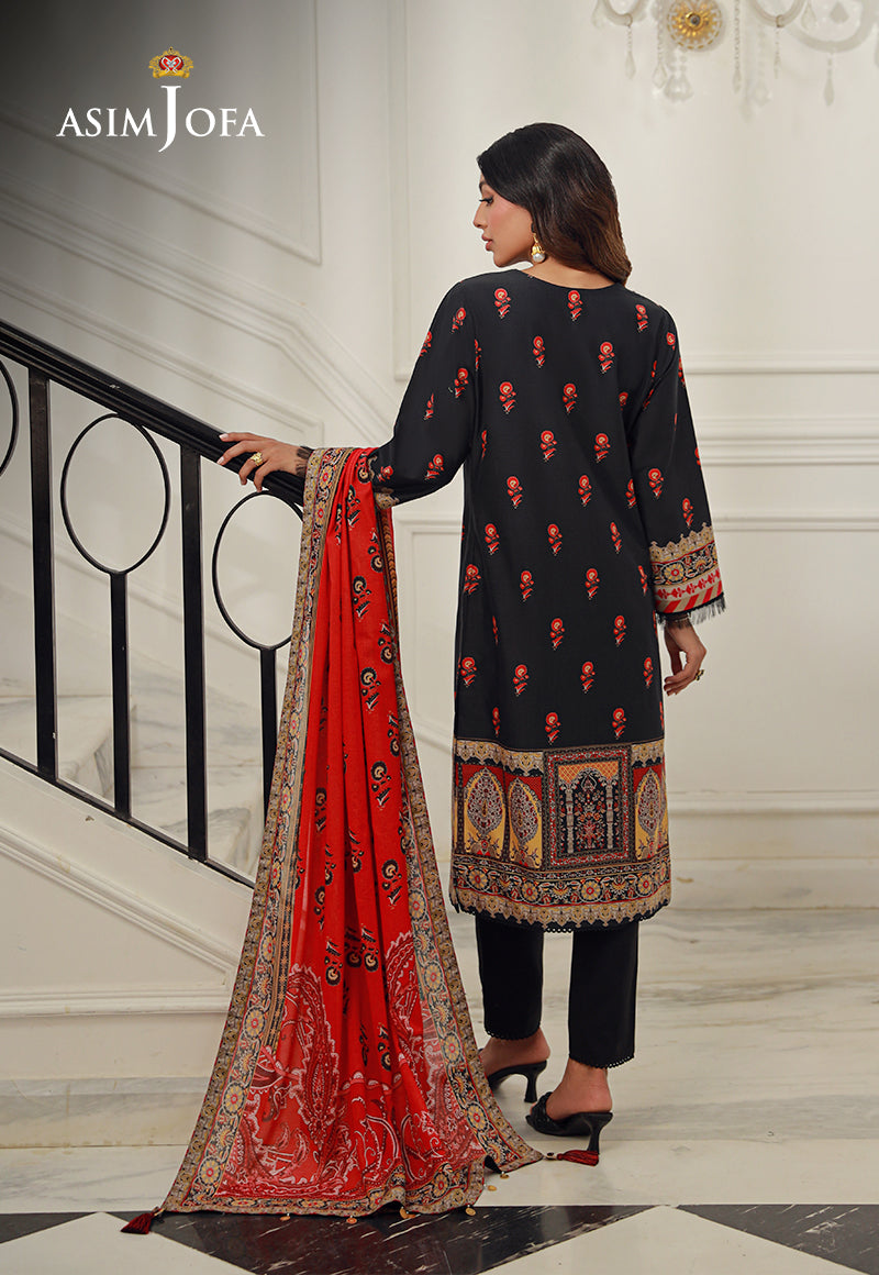 Ajso-24 Unstitched Dupatta 1 Pc Dupatta