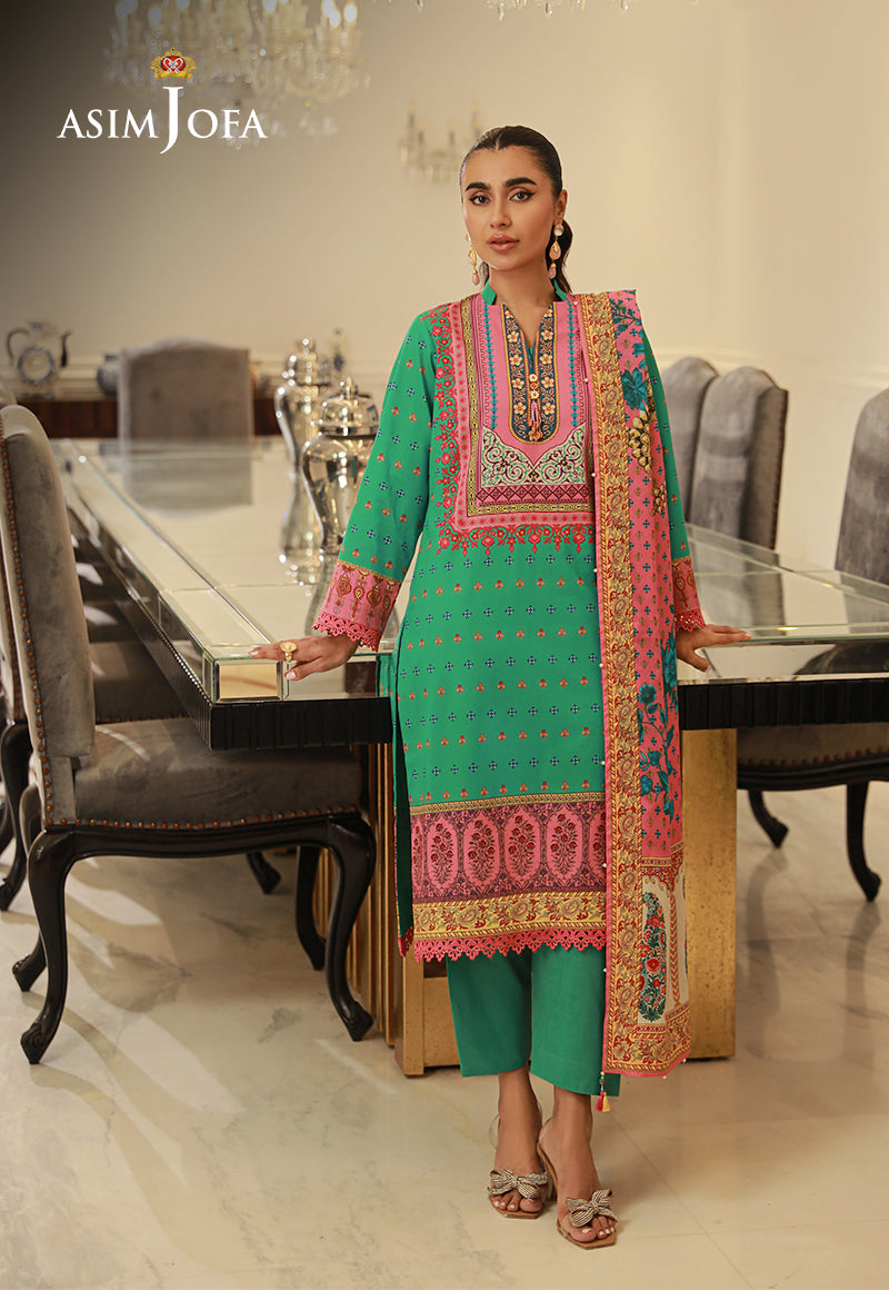 Ajso-10 Unstitched Dupatta 1 Pc Dupatta