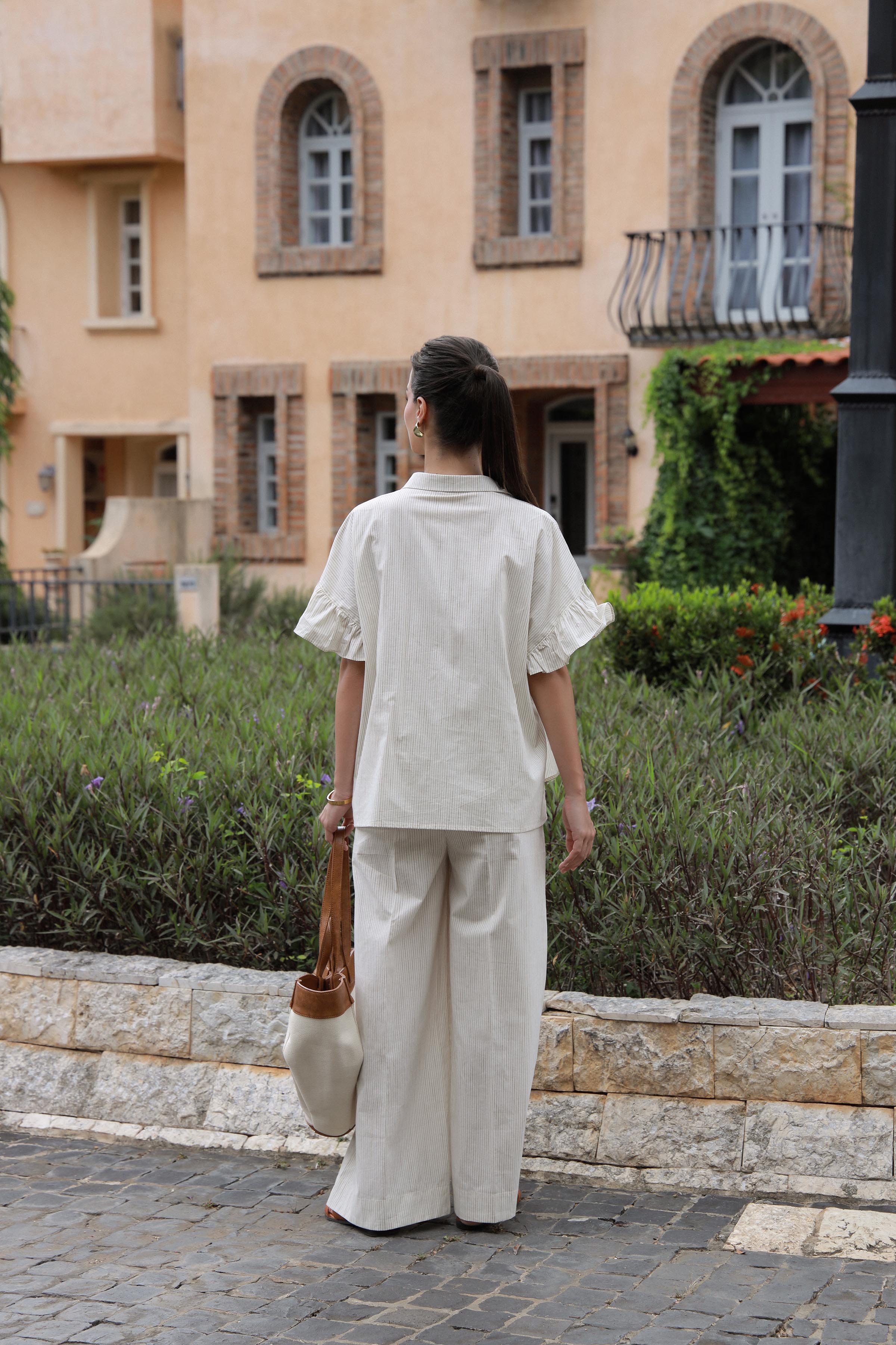 Pin Striped Tunic Set