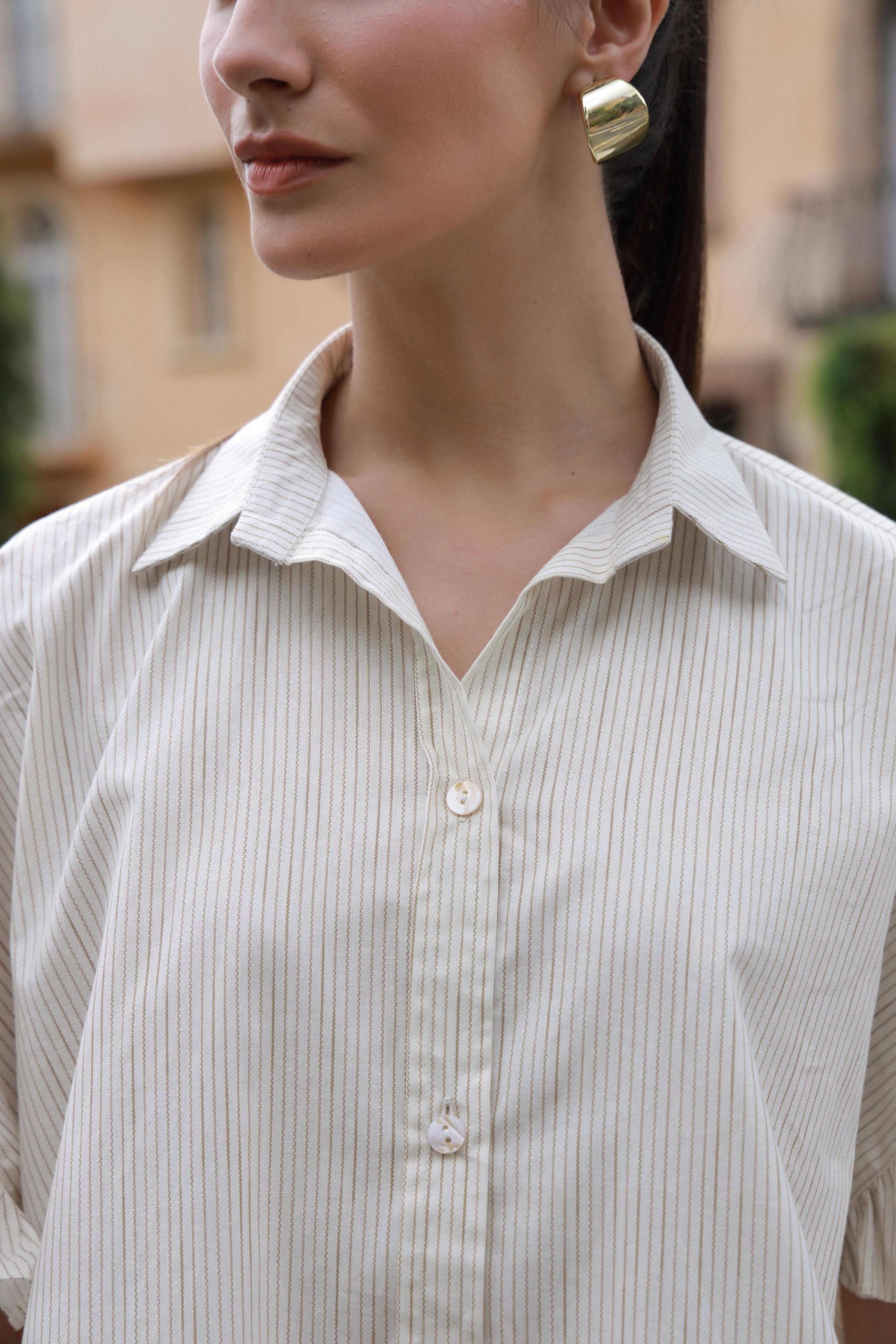 Pin Striped Tunic Set