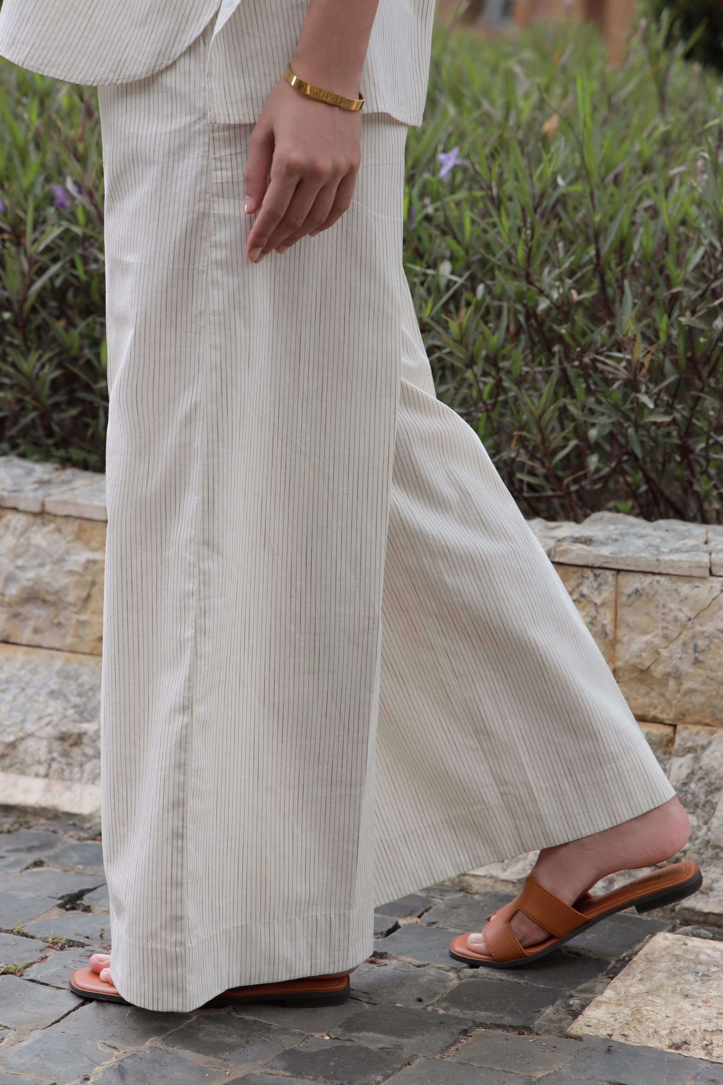 Pin Striped Tunic Set