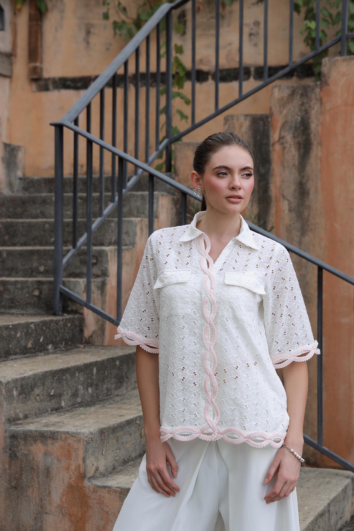 Milk White Safari Shirt