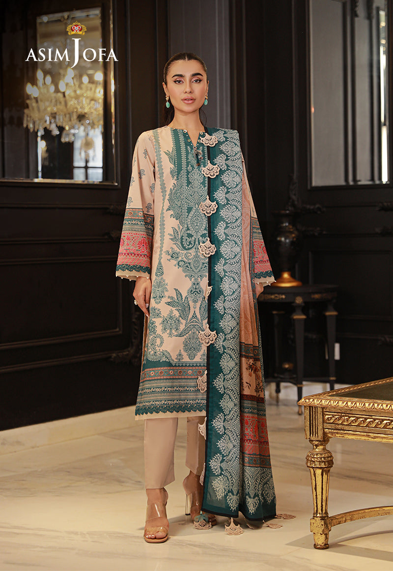 Ajso-16 Unstitched Dupatta 1 Pc Dupatta