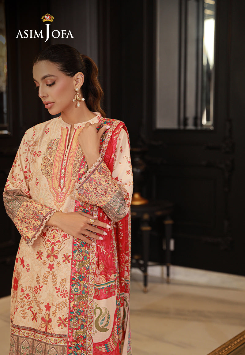 AJUND-14 PRINTED LAWN 3 PCS