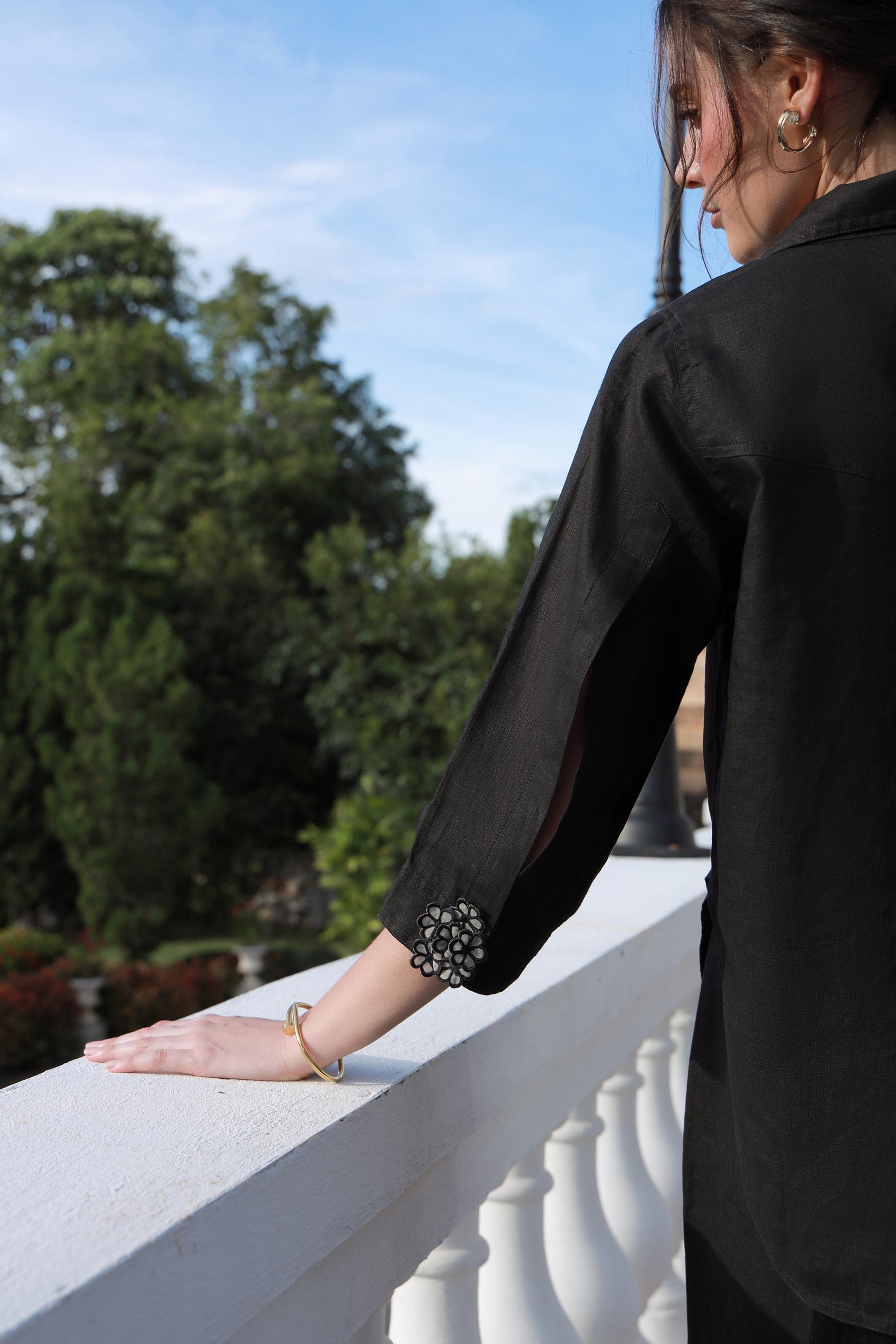 Black Linen Set