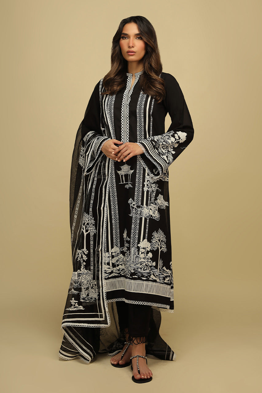 3 Piece Embroidered Lawn Suit