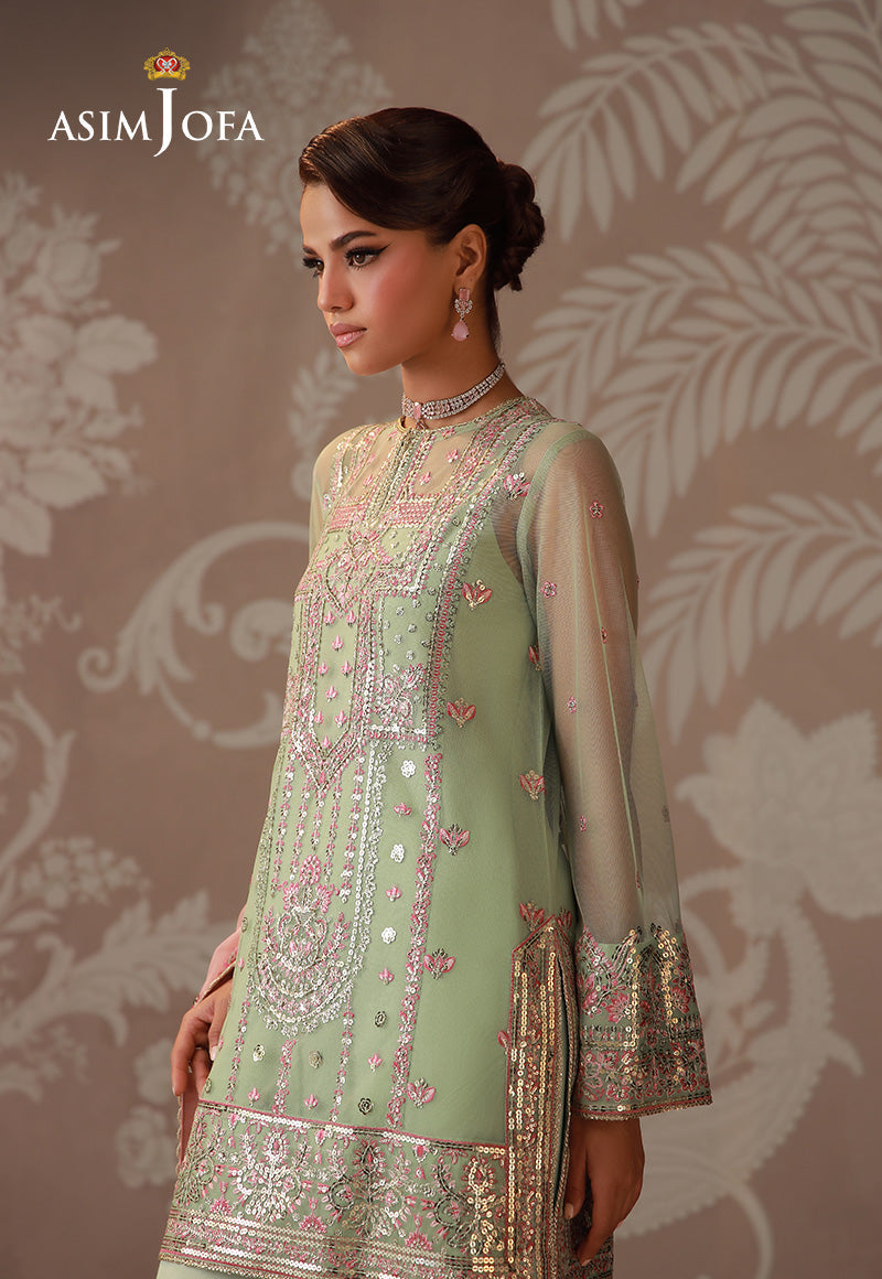 AJULDD-10 Embroidered Poly Net Stitched 5 Pcs