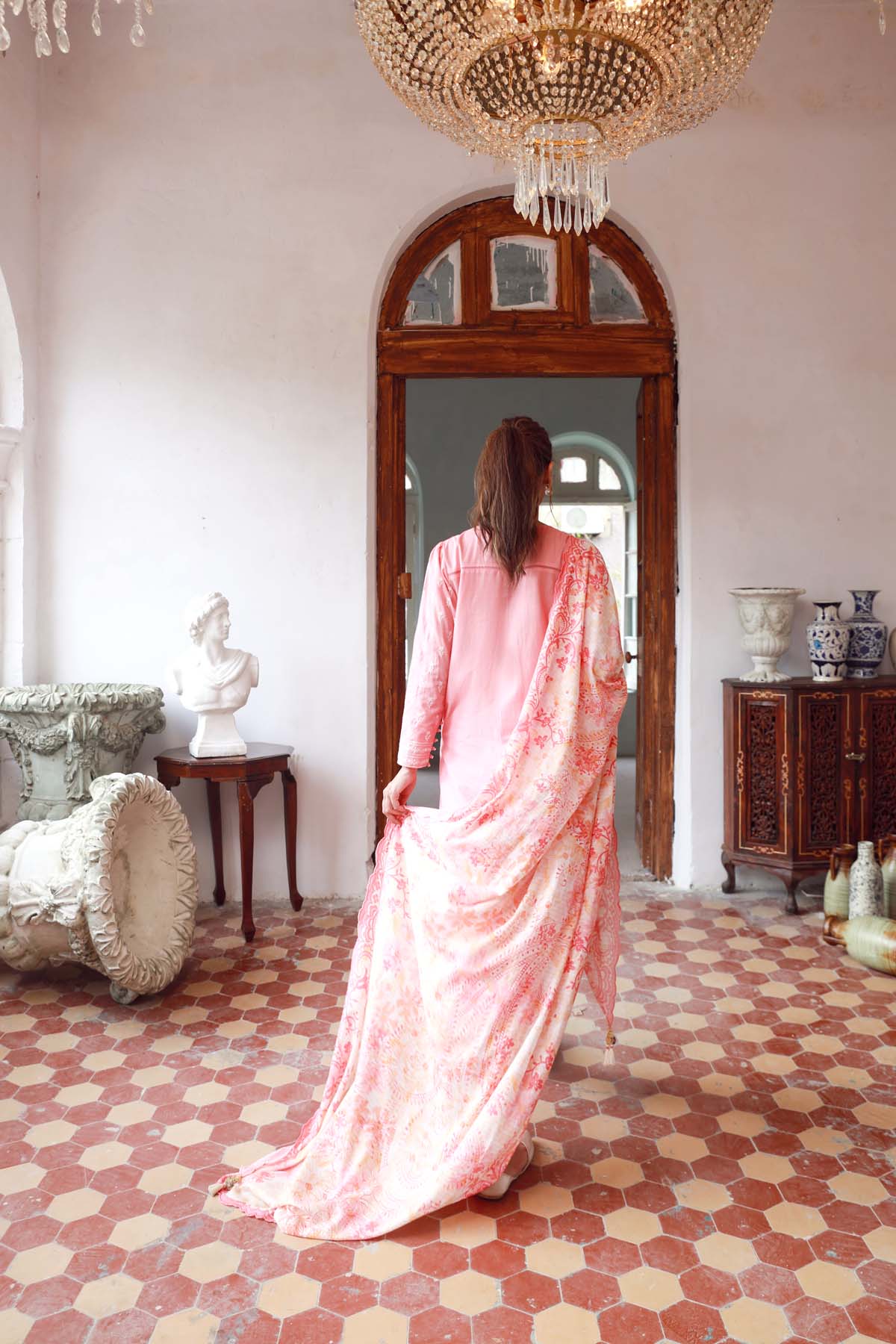 Embroidered Slub Lawn 3 Piece