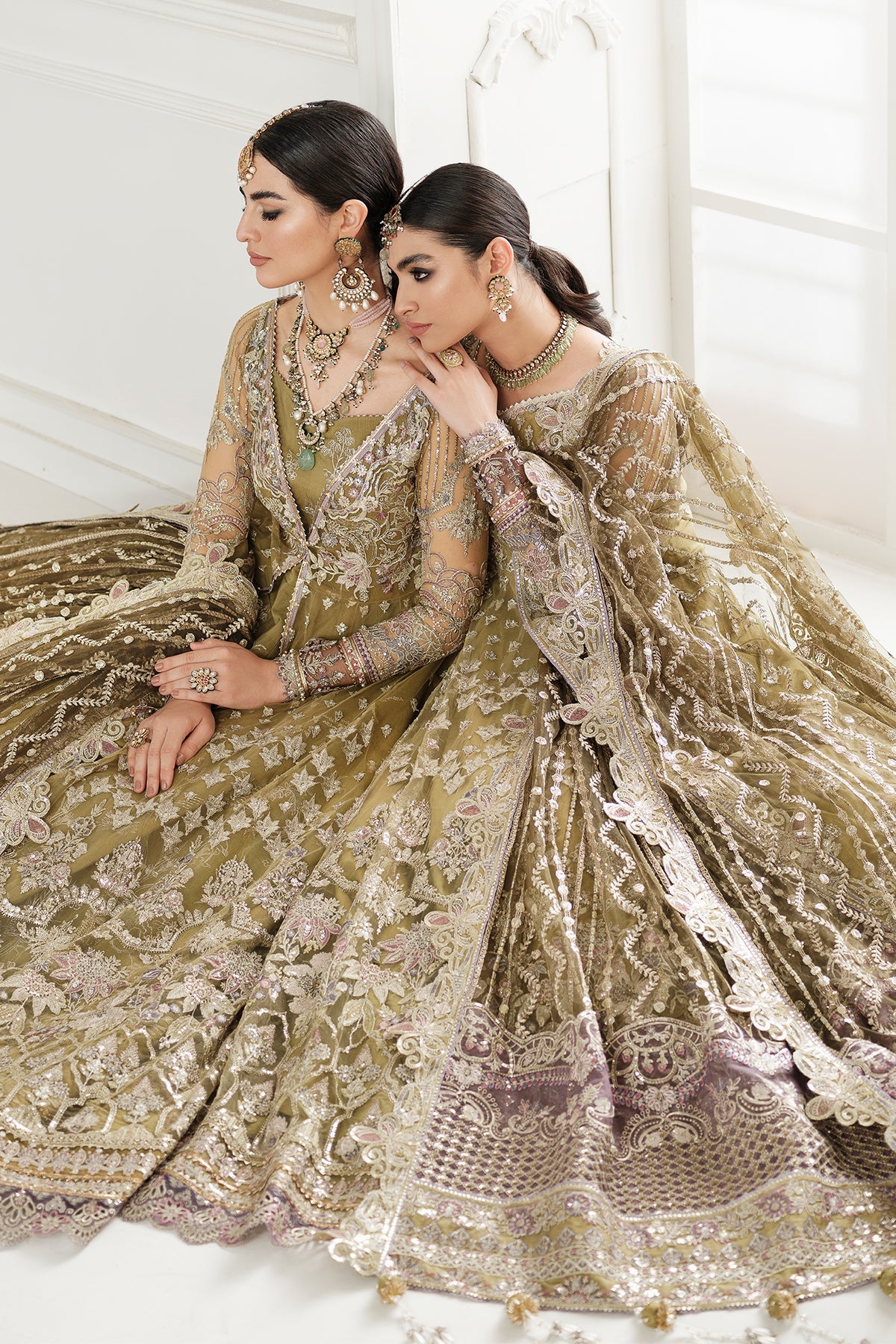 EMBROIDERED NET CH10-02 STITCHED