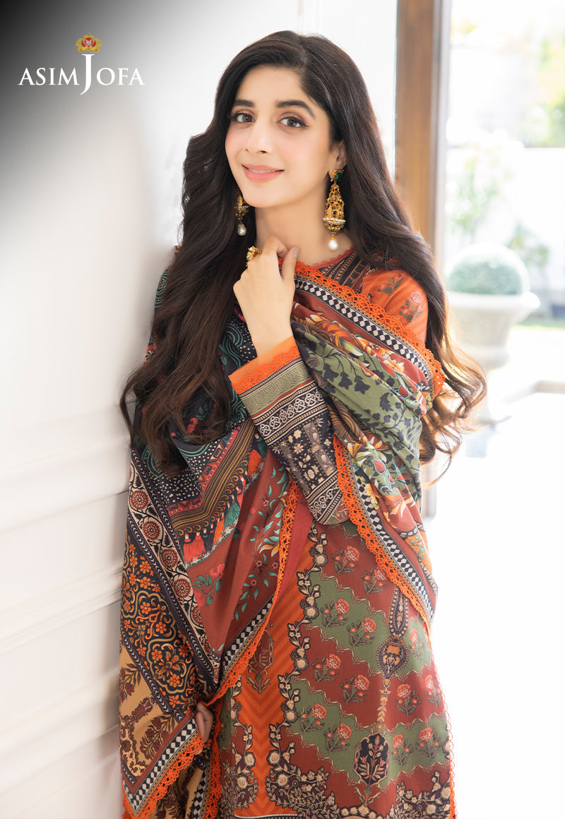 AJS-08 PRINTED LAWN 2 PCS