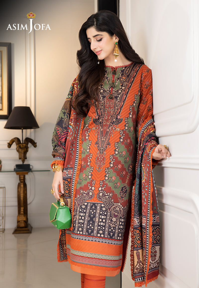 AJS-08 PRINTED LAWN 2 PCS
