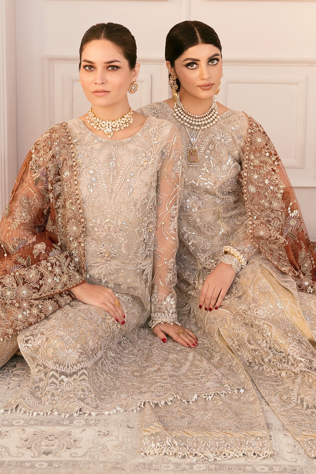 EMBROIDERED NET CH11-03 STITCHED