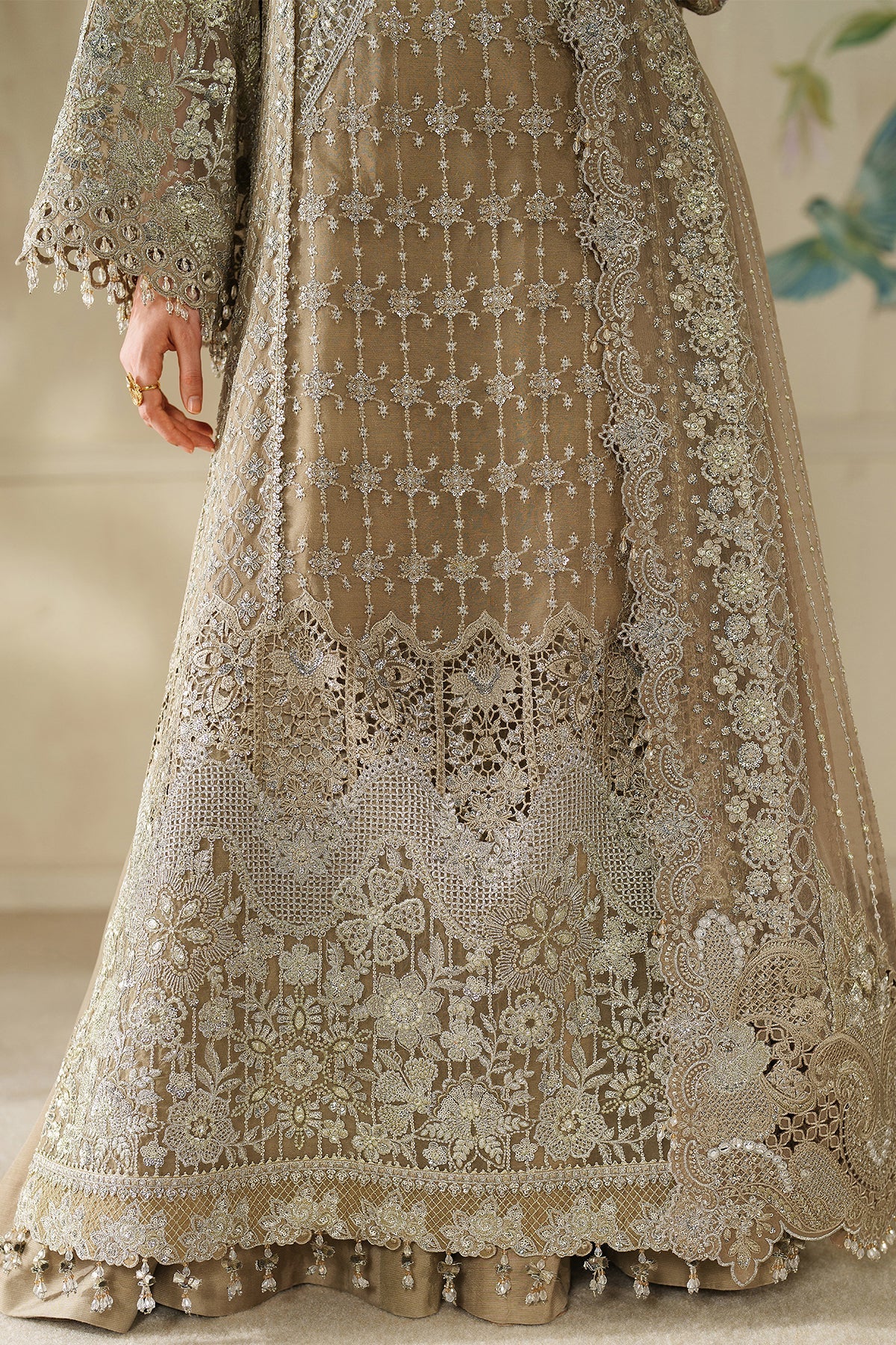 EMBROIDERED CHIFFON CH14-08 UNSTITCHED