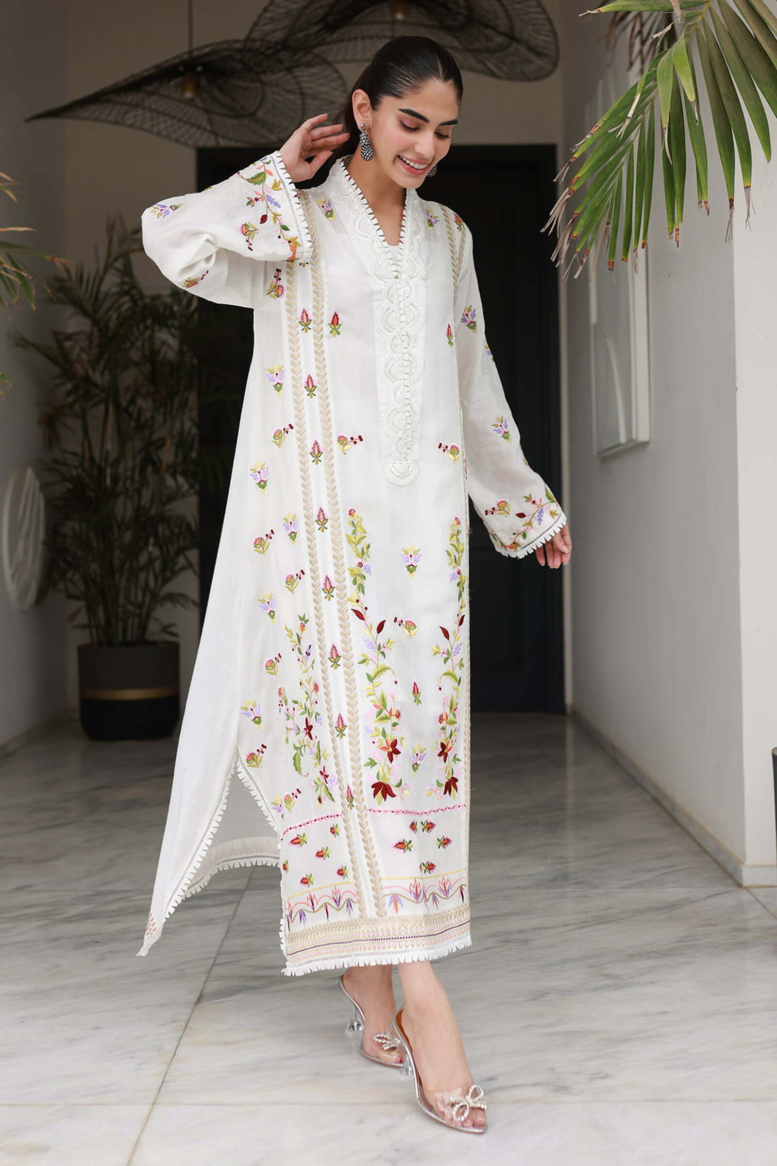 Silky white