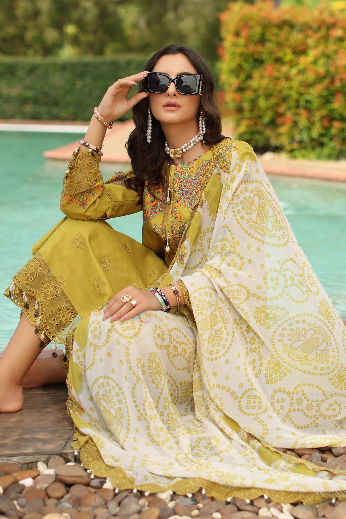 3-PC Unstitched Embroidered Lawn Collection AN6-01