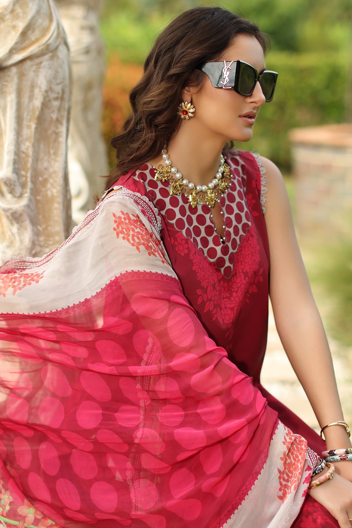 3-PC Unstitched Embroidered Lawn CH6-15