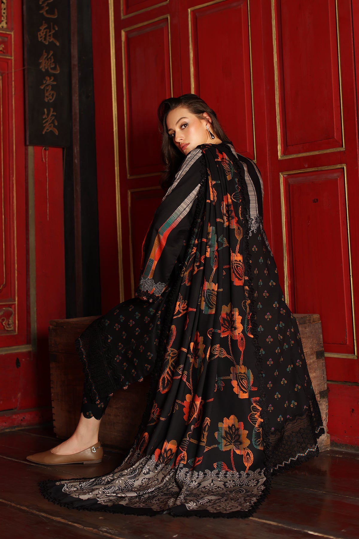 3-PC Stitched Embroidered Linen Collection ANW7-10P