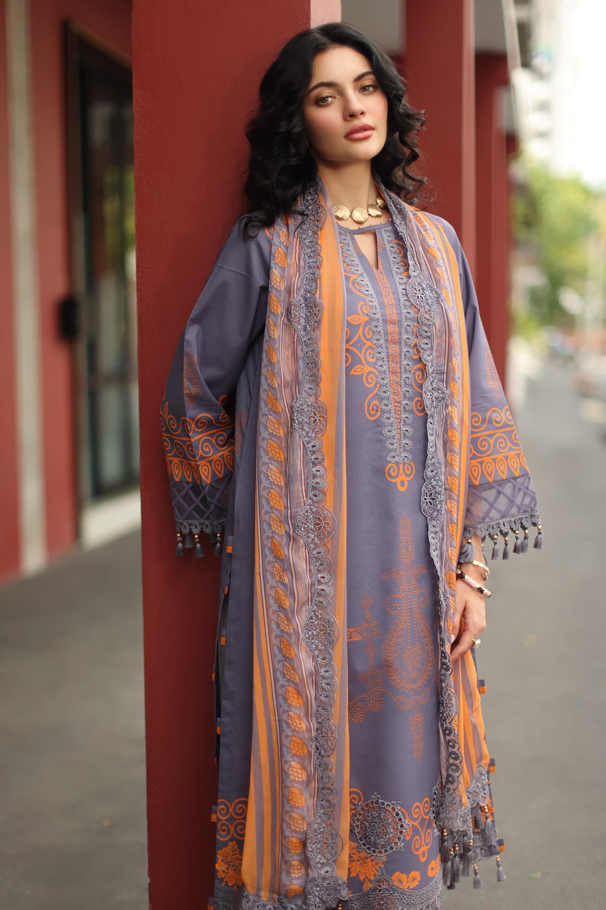 3-PC Stitched Embroidered Lawn CC6-19P