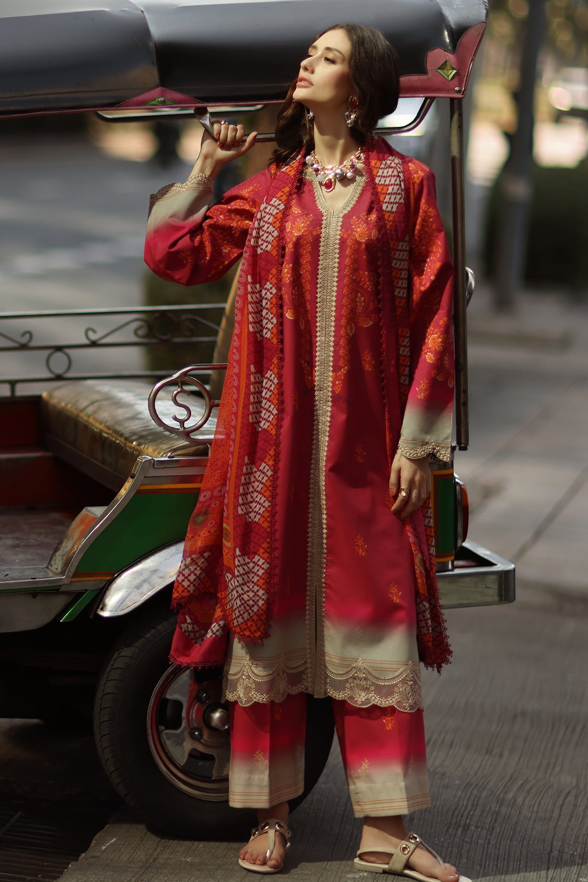 3-PC Unstitched Embroidered Lawn Collection AG6-02