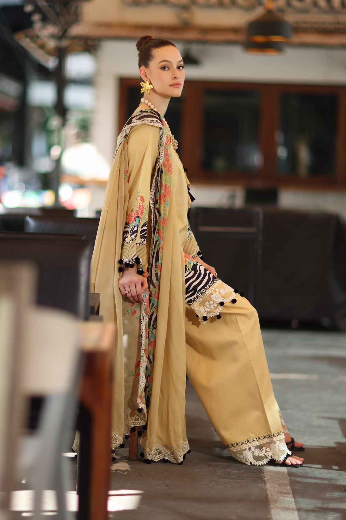 3-PC Unstitched Embroidered Lawn Collection CC6-006