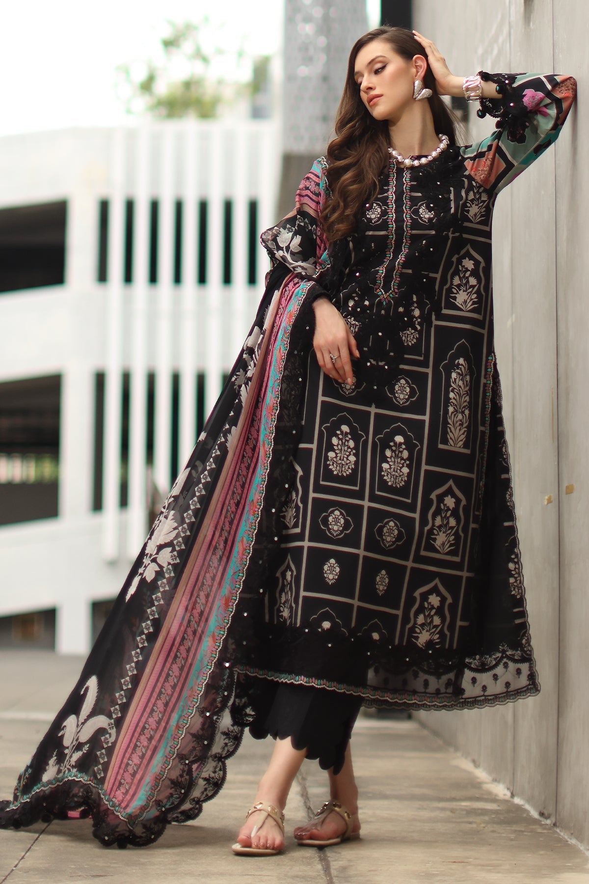 3-PC Stitched Embroidered Lawn CC6-21P
