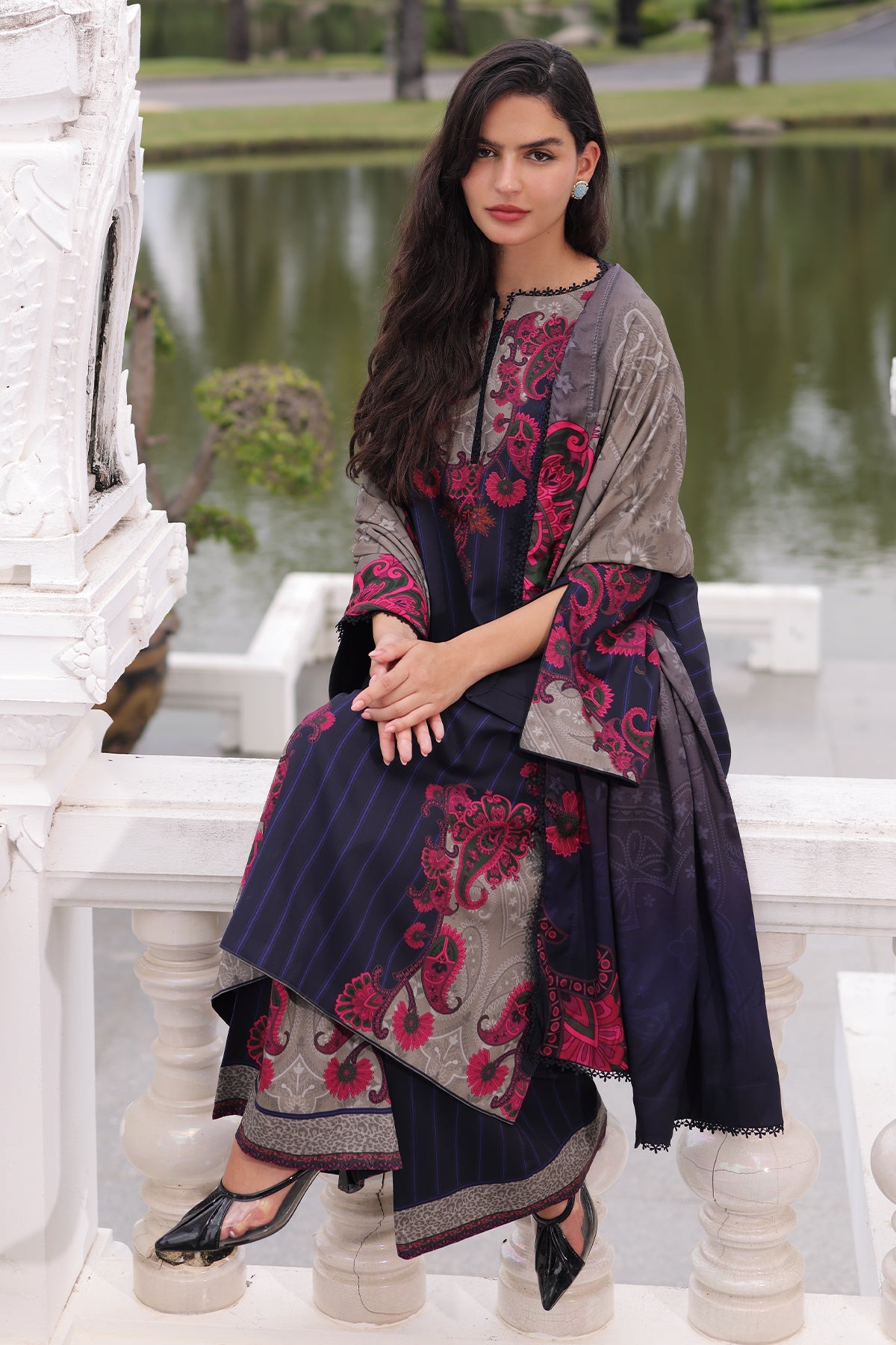 3-PC Unstitched Linen Collection CPW6-15