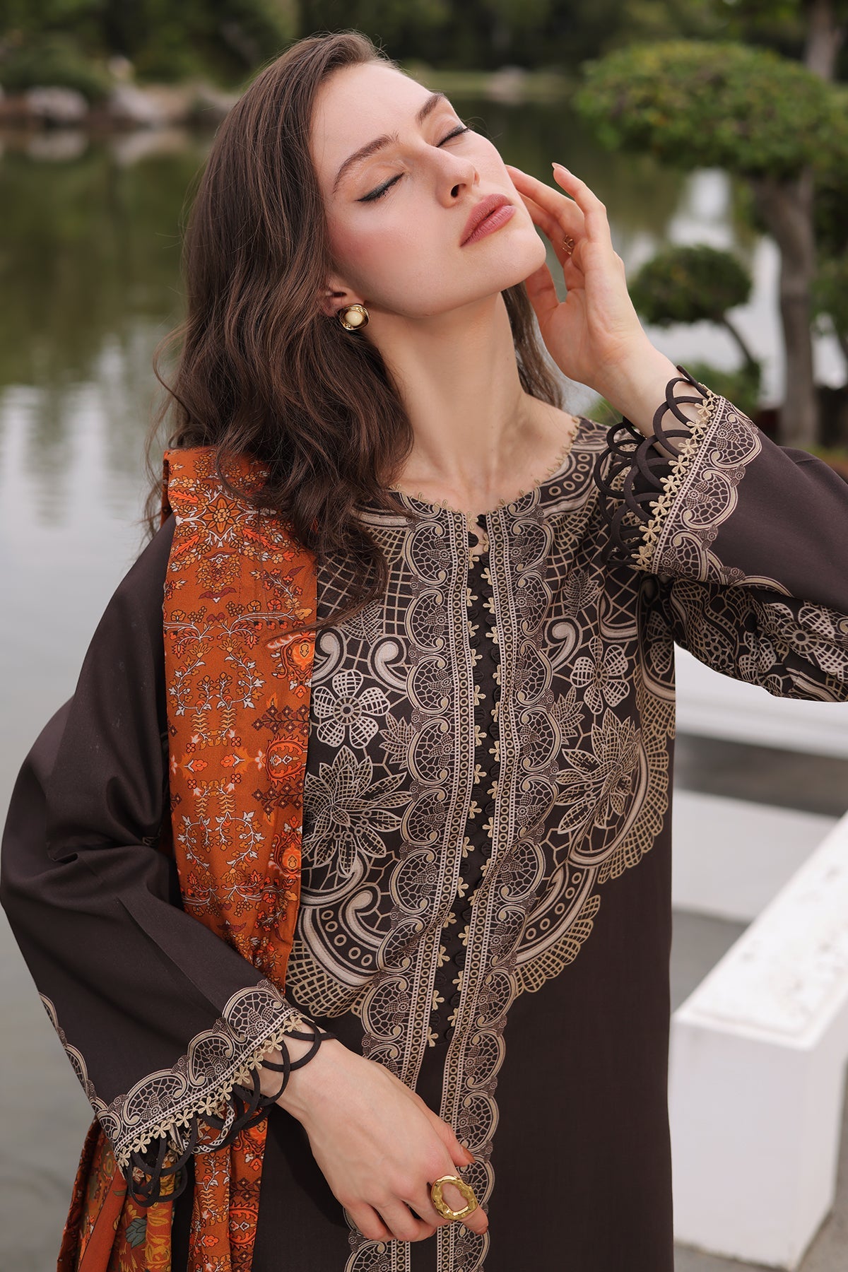 3-PC Unstitched Linen Collection CPW6-16