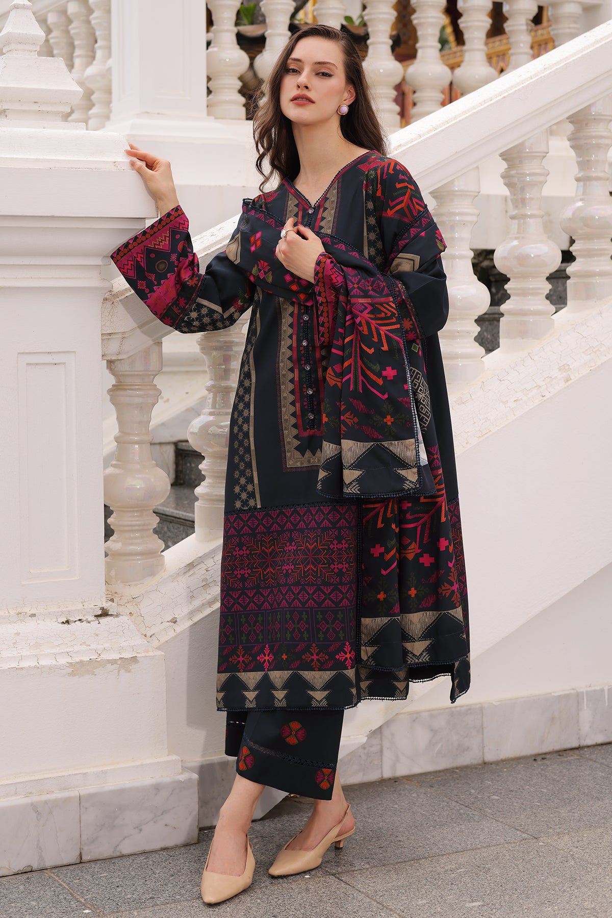 3-PC Unstitched Linen Collection CPW6-10