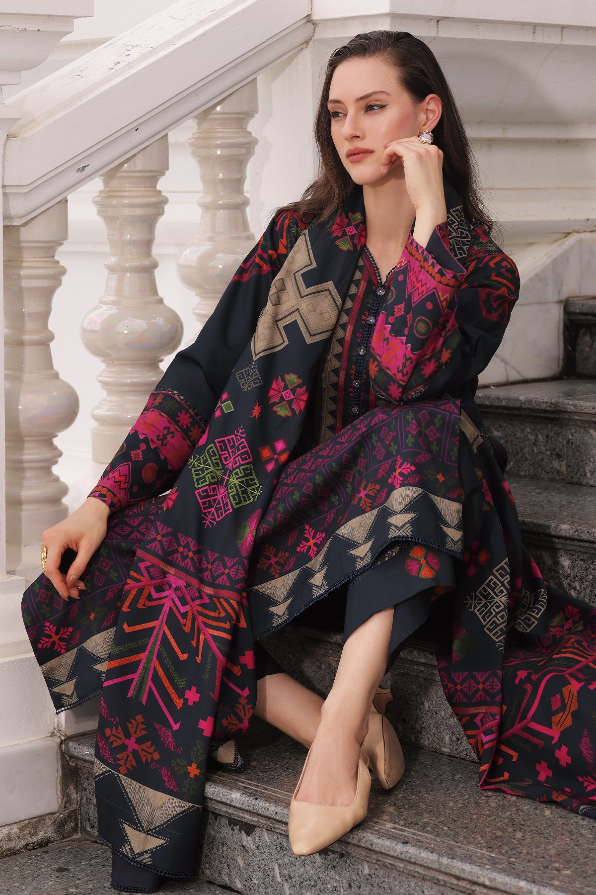 3-PC Unstitched Linen Collection CPW6-10