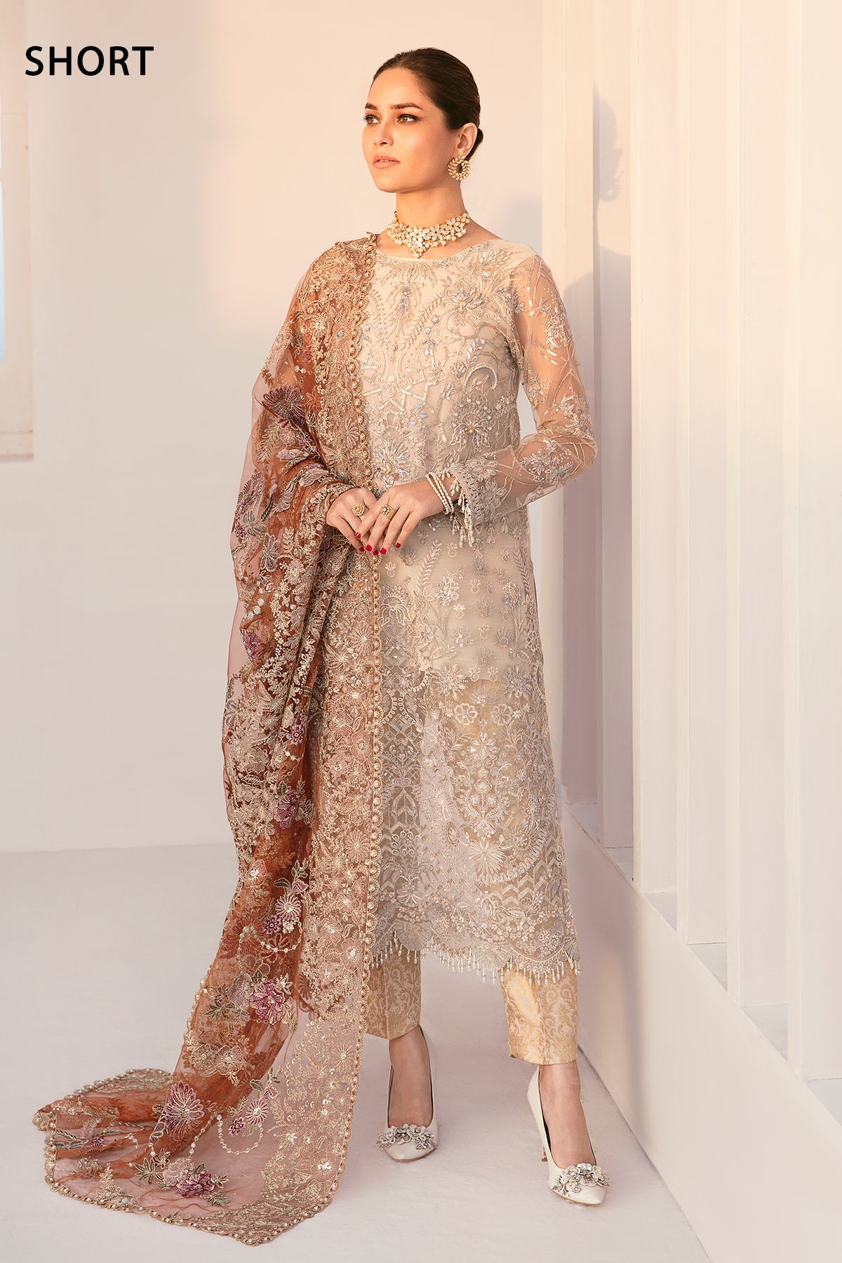 EMBROIDERED NET CH11-03 STITCHED