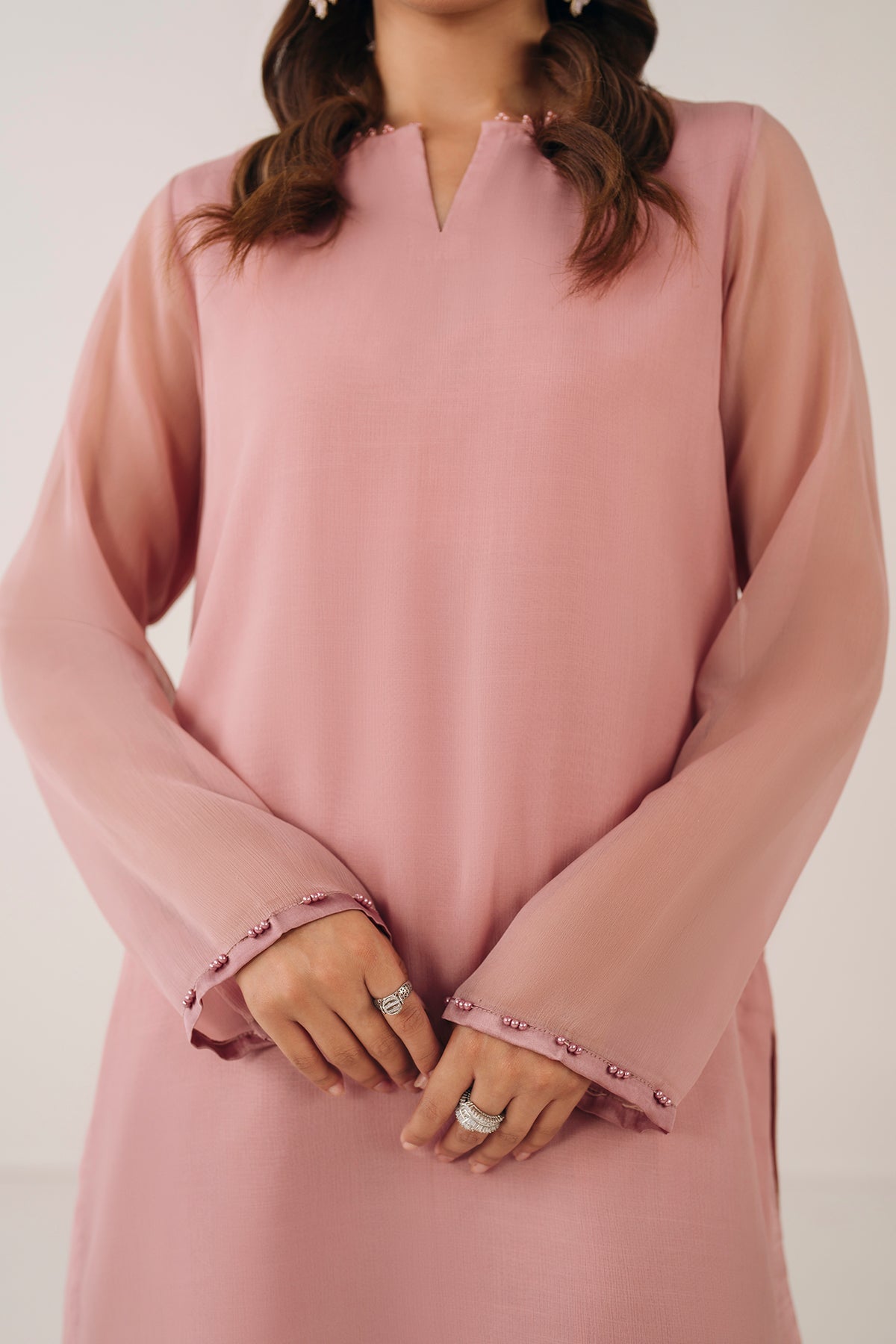 PLAIN CHIFFON SHIRT PR-1116