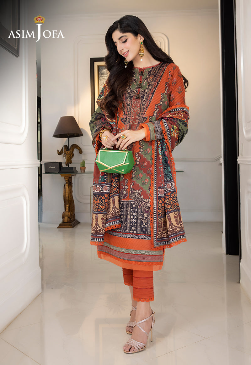 AJS-08 PRINTED LAWN 2 PCS