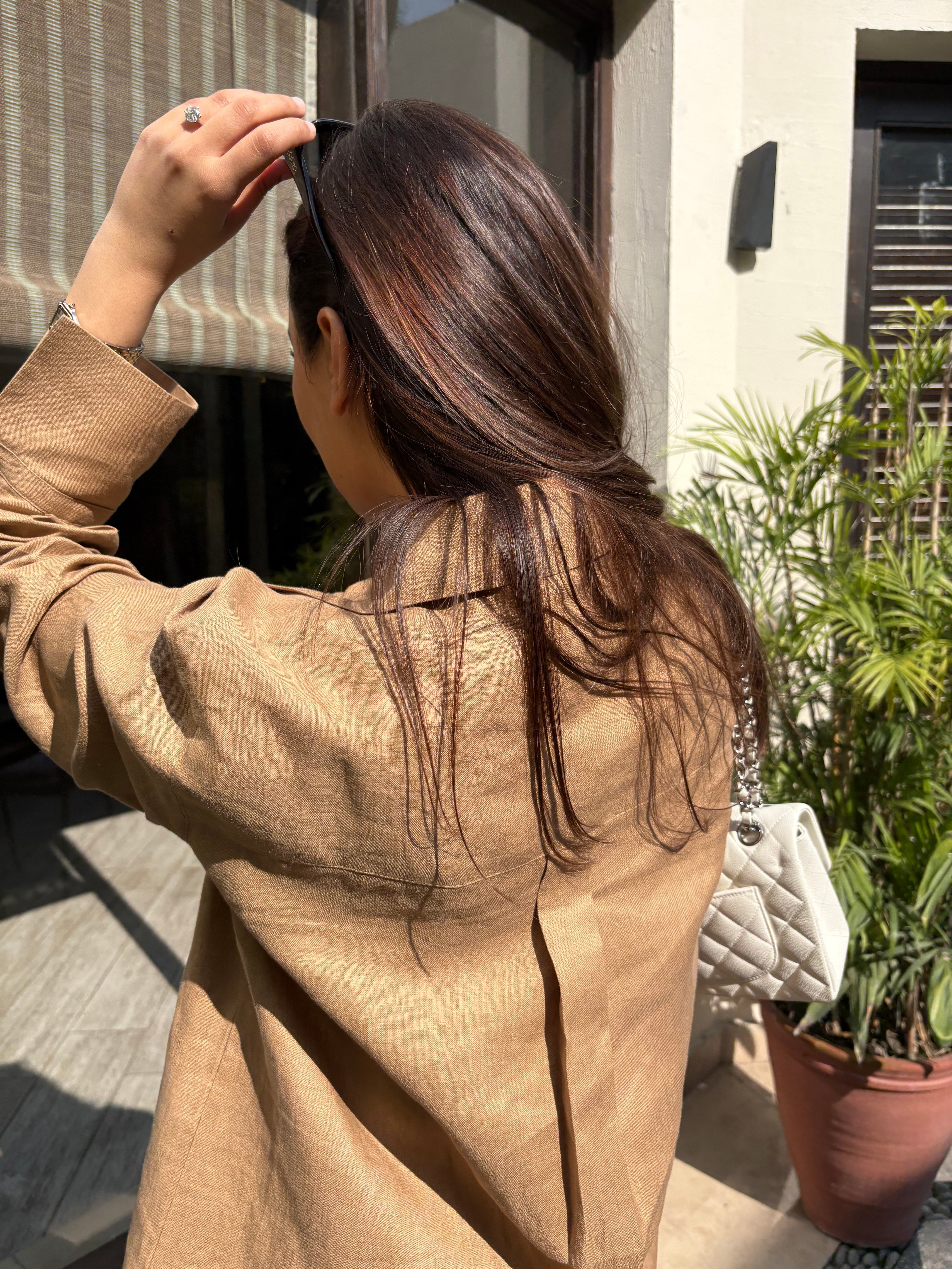 Golden Beige Linen Willow Set