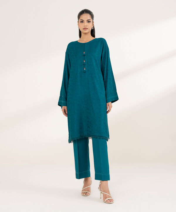 Solid Jacquard Shirt