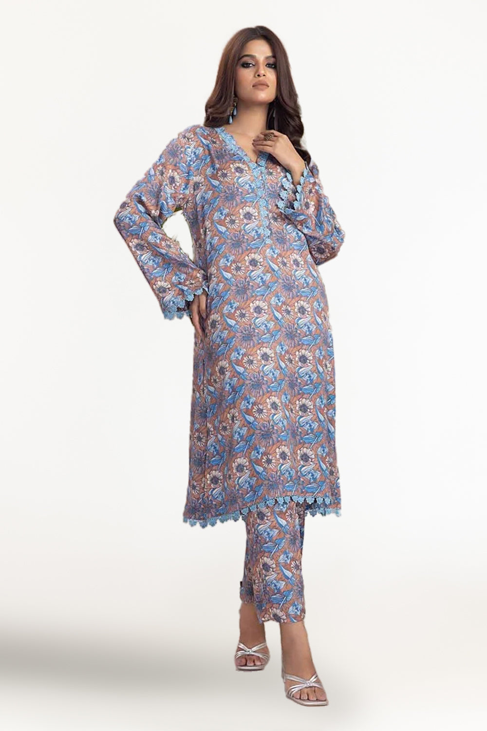 2 Piece Cotail Unstitched Suit