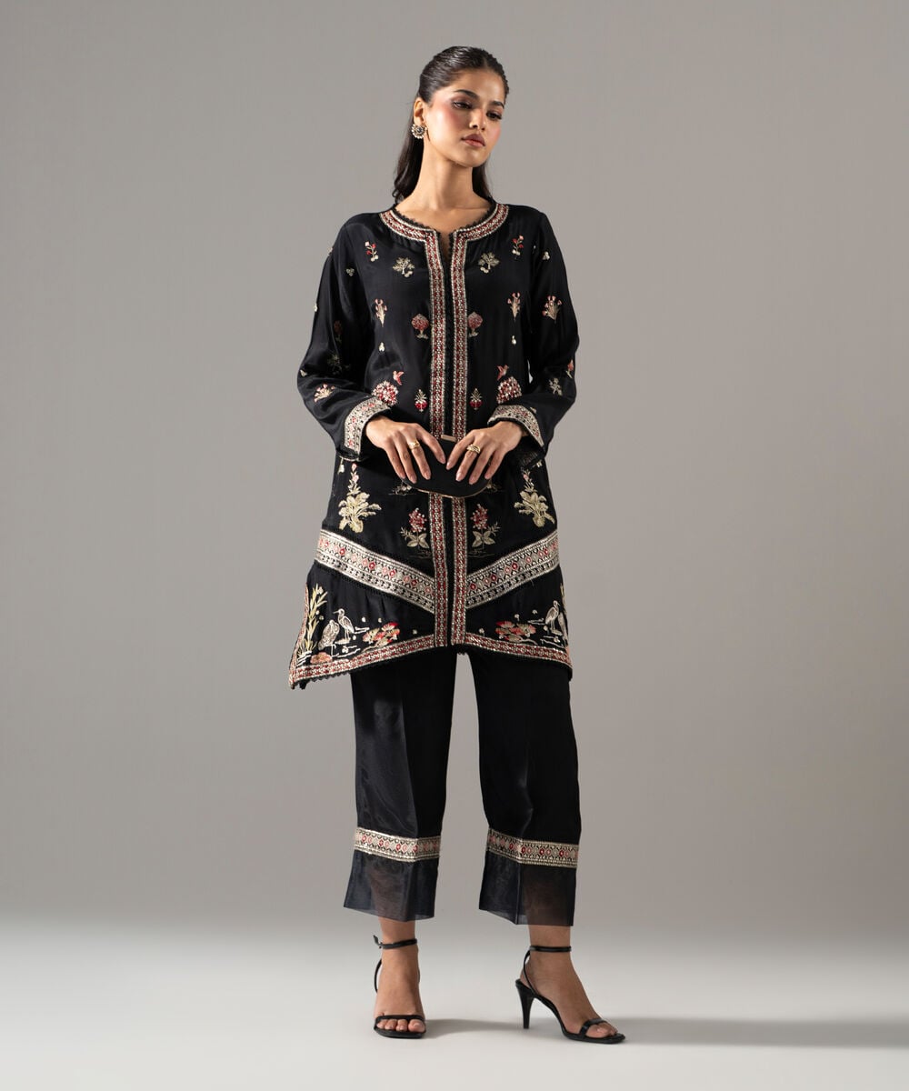 2 Piece - Embroidered Thai Silk Suit 2SFW26STV108