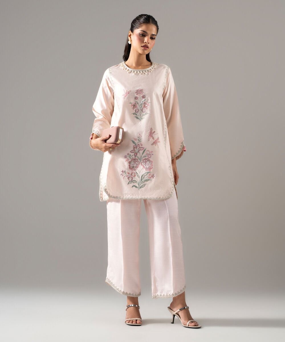 2 Piece - Embroidered Cotton Net Suit 2SFW26WMV107