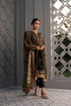 Printed Cotton Net Kurta And Trouser With Silk Dupatta