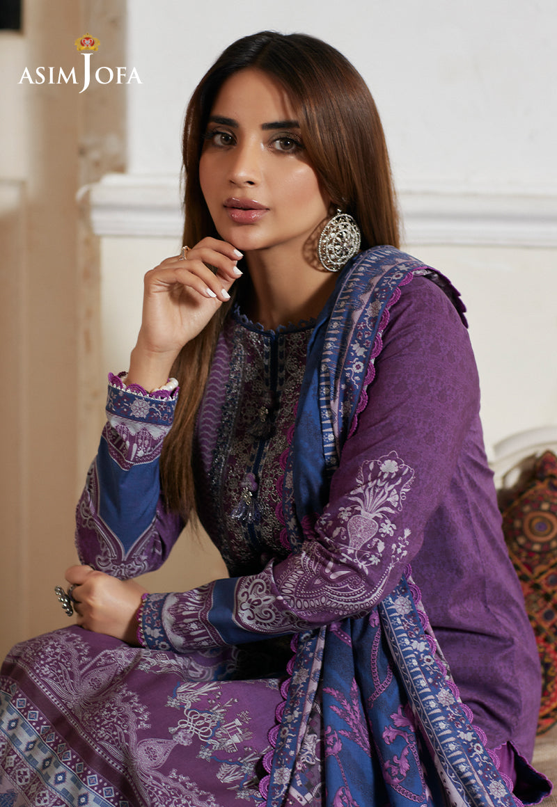 AJS-14 EMBROIDERED LAWN 2 PCS