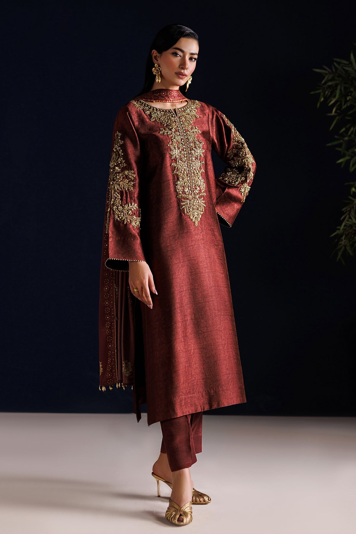 EMBROIDERED SHEESHA SILK PR-1313