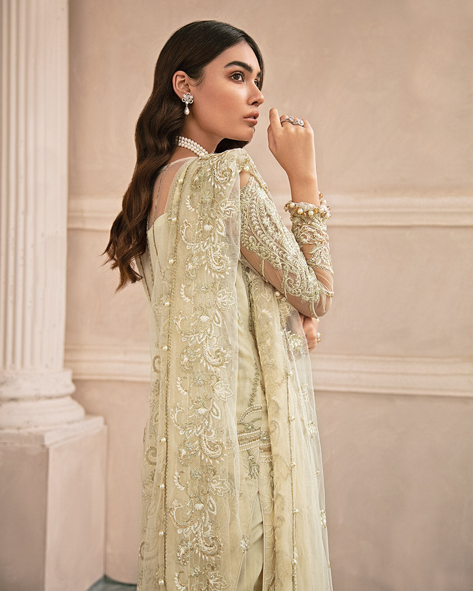 Crystalline Embroidered Net 4-Piece Suit MG-05
