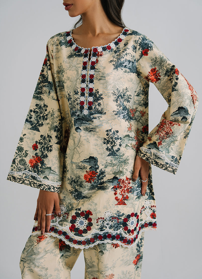 Printed Embroidered CO-ORD Set13481201106020