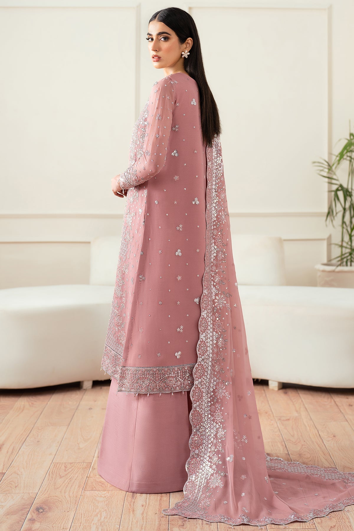 Farasha Style — Mairaz Mauve Three-Piece Suit