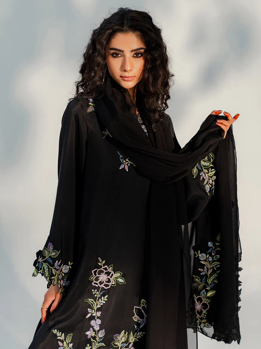 NOIR VINE - 3pcs Rawsilk Silk Ensemble