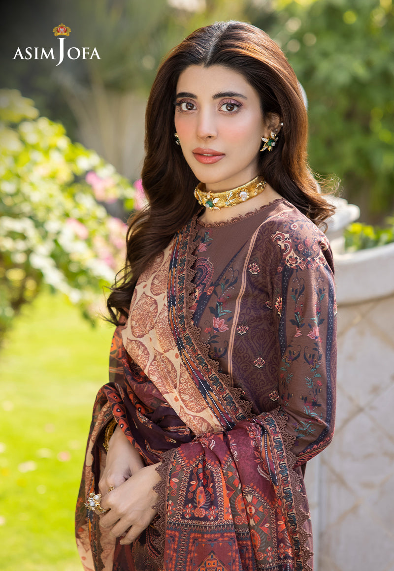 AJS-30 Designers Stitched LAWN 3 PCS