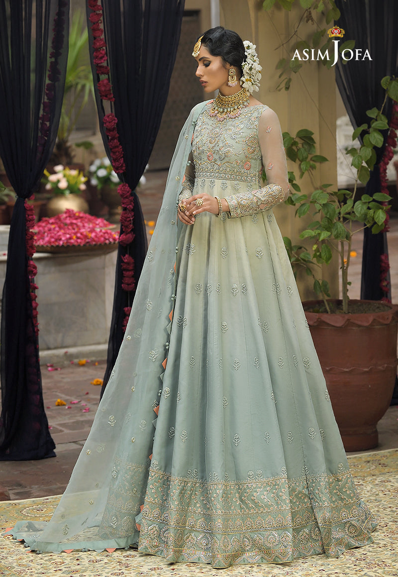 AJR-12 EMBROIDERED ORGANZA 3 PCS
